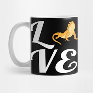 Love Bearded Dragon Gift Product Reptile Print Mug